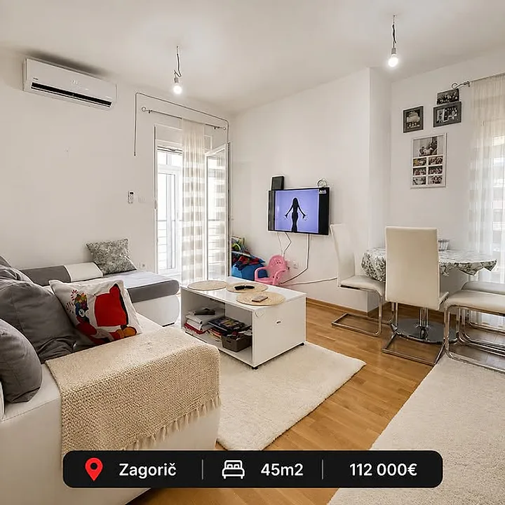 Jednosoban stan na prodaju - Zagorič, Podgorica
