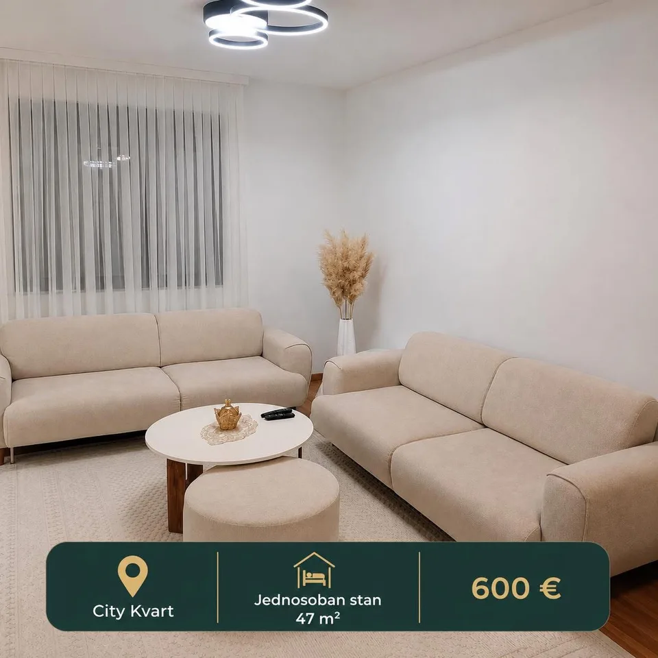 IZDAJE SE JEDNOSOBAN STAN – ACTON, CITY KVART*